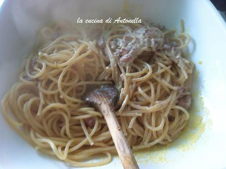 Spaghetti alla carbonara a modo mio