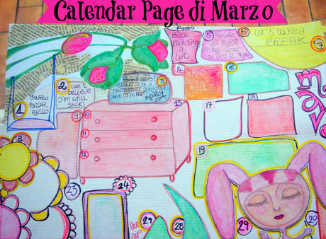 Calendar Journal Pages 2013 di Marzo + Anteprima Bamboline di Carta Pesta