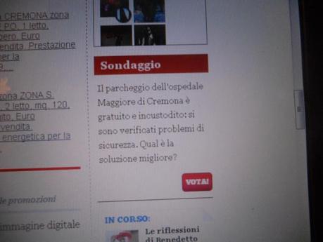 dal sito del giornale La Provincia, home page