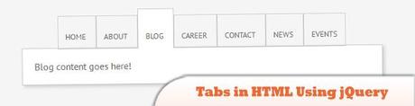 Raccolta dei migliori jQuery Tab Plugins