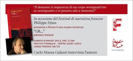 Philippe Djian a Roma