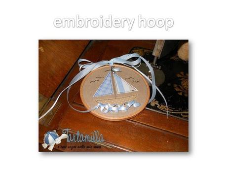 Embroidery Hoop La barchetta - Ultimo step