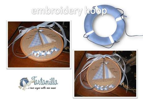 Embroidery Hoop La barchetta - Ultimo step