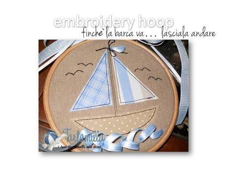 Embroidery Hoop La barchetta - Ultimo step