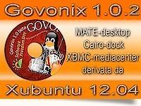 Govonix 1.0.2 da Xubutnu 12.04 Mate Cairo XBMC