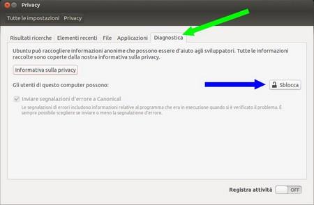 Ubuntu configurare la privacy figura 5