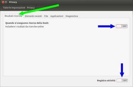 Ubuntu configurare la privacy figura 2