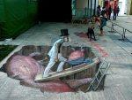 Street art in 3d