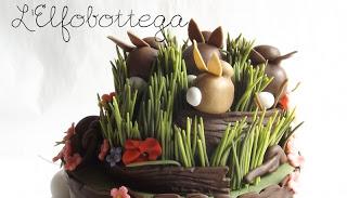 Esercito di conigli...??? Sistemato!!! Torta di pasqua con coniglietti! Rabbit cake