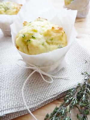 MUFFIN con PROVOLA AFFUMICATA ed ERBETTE FRESCHE