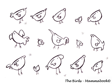 Disegnando il banner… The Birds…
