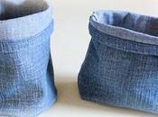 Cucito Creativo riciclo: contenitore multiuso jeans