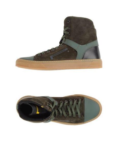 sneakers uomo, sneakers verdi, sneaker alte uomo, sneaker pirelli pzero, sneakers alte verdi, scarpe da ginnastica, sneakers verde olivayoox