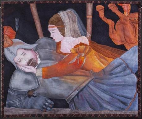 Romeo e Giulietta, arazzo fuori concorso di Sonia Bardella per Verona tessile 2013