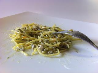 SPINOBELLI CON RAGU' BIANCO DI ALICI AL FINOCCHIETTO SELVATICO E PROFUMO DI ARANCIA SPINOBELLI CON RAGU' BIANCO DI ALICI AL FINOCCHIETTO SELVATICO E PROFUMO DI ARANCIA