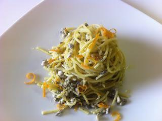 SPINOBELLI CON RAGU' BIANCO DI ALICI AL FINOCCHIETTO SELVATICO E PROFUMO DI ARANCIA SPINOBELLI CON RAGU' BIANCO DI ALICI AL FINOCCHIETTO SELVATICO E PROFUMO DI ARANCIA