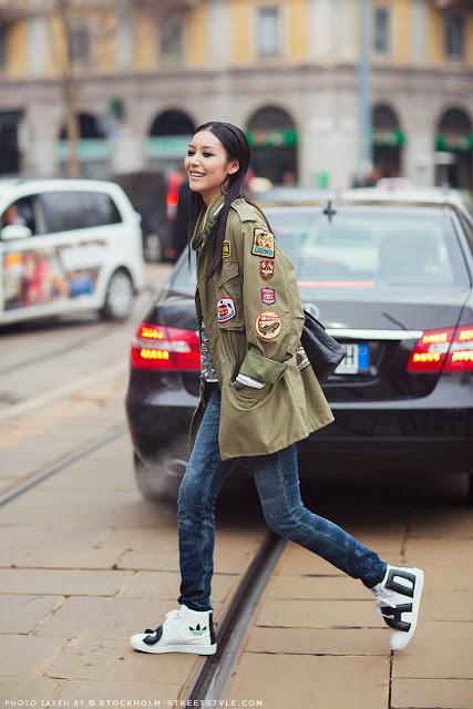 Milan Fashion Week F/W 2014 street style