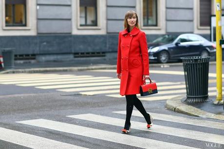 Milan Fashion Week F/W 2014 street style