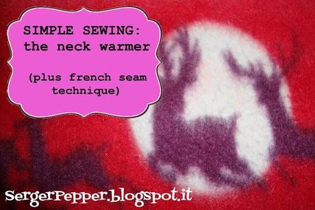 sewing simple neck warmer