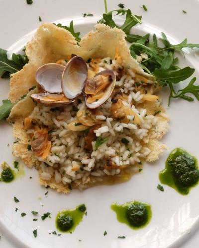 risotto,vongole,petronilla,quaresima,pasqua,conchiglie,arselle,caperozzoli