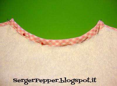 simple sewing bibs bias serger-pepper