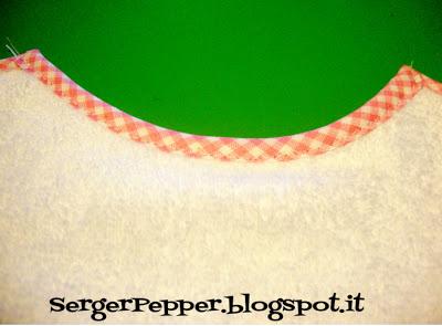 simple sewing bibs bias serger-pepper