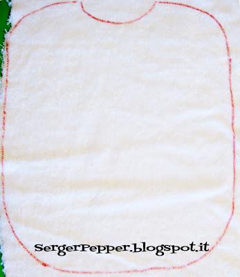 simple sewing bibs bias serger-pepper