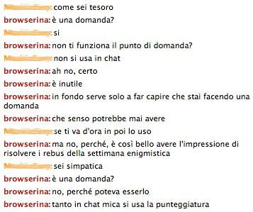 Racconti di chat: piccole Browserine crescono