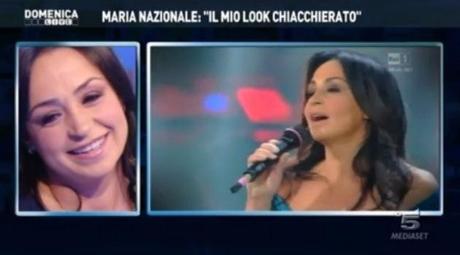 MARIA NAZIONALE OSPITE A DOMENICA LIVE SU CANALE 5