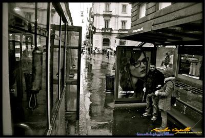 tram nella pioggia, Milano