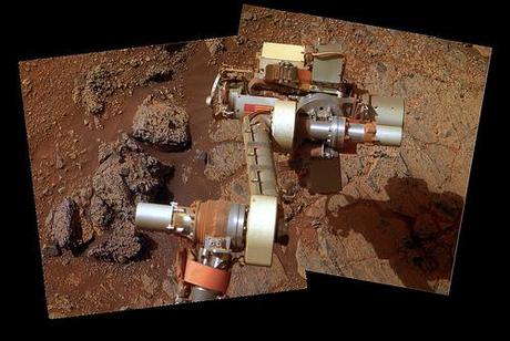 Opportunity sol 3227 PanCam - robotic arm and Maley target