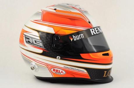 Bell HP7 R.Grosjean 2013 by Com'On! Racing - painted by Bell Racing Europe