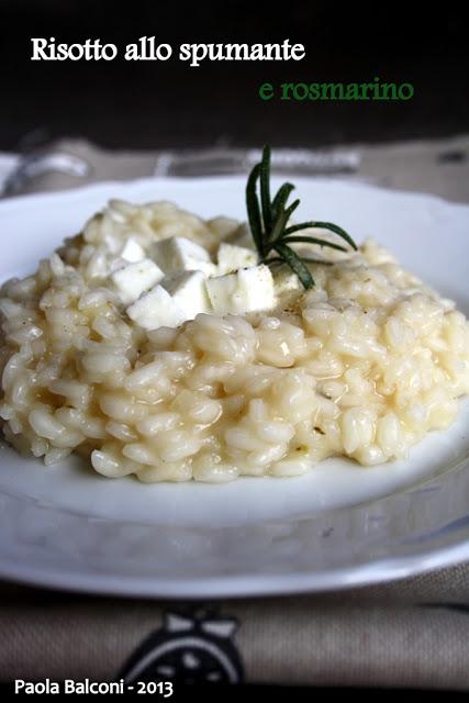 Risotto allo spumante e rosmarino