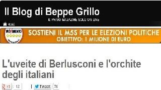 C 2 box 20923 foto1F Beppe Grillo sul ricovero di Berlusconi: ha paura di fare la fine di Craxi