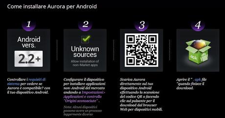 Aurora per Android