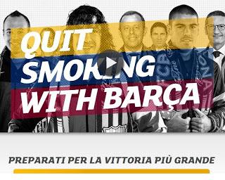 Quit smoking with Barça!