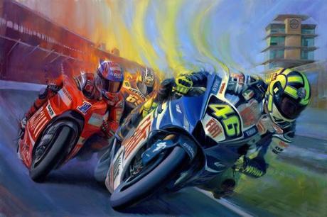 Motorcycle Art - David Uhl #2