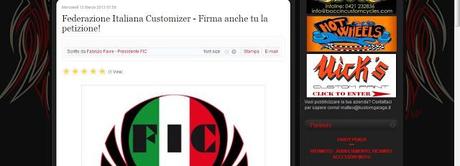 Novità da FIC - Federazione Italiana Customizer