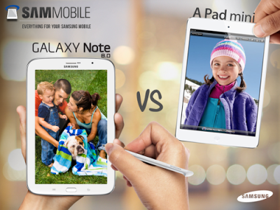 Samsung Galaxy Note 8.0 vs iPad Mini! Samsung Galaxy Note 8.0 vs iPad Mini!