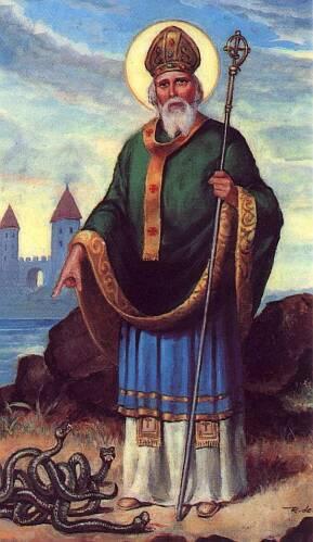 st patrick banising snakes large