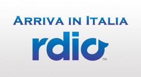 Arriva in Italia Rdio