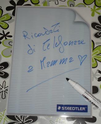 Lavagnetta LUMOCOLOR MEMO BOARD e LUMOCOLOR WHITEBOARD PEN by Staedtler.