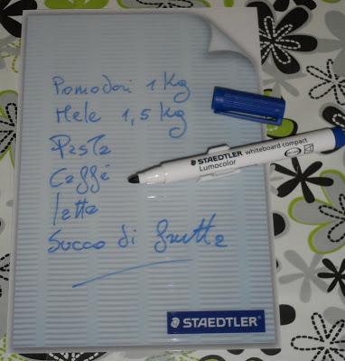 Lavagnetta LUMOCOLOR MEMO BOARD e LUMOCOLOR WHITEBOARD PEN by Staedtler.