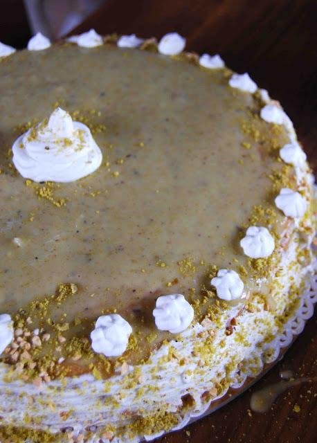 Torta con crema semplice al pistacchio per tutti i papà!