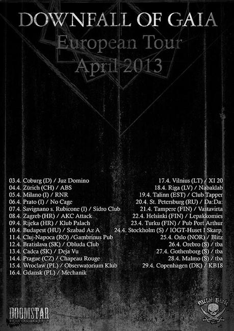 Downfall Of Gaia - tour