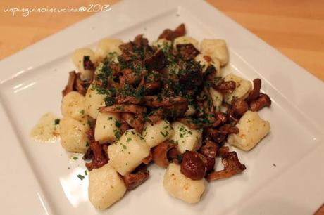 Gnocchi di ricotta di pecora ai funghi