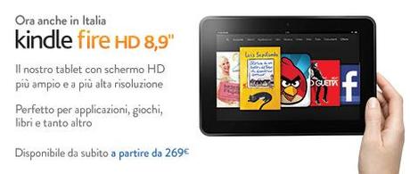Kindle Fire HD 8.9” è disponibile da oggi su Amazon.it, a partire da 269€