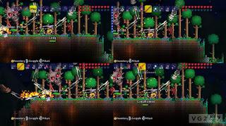 Terraria : nuove immagini mostrano il multiplayer della versione console