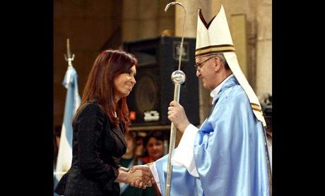 Bergoglio con presidente Argentina