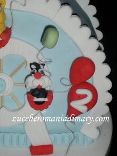 Torta ruota panoramica Baby Looney Tunes!